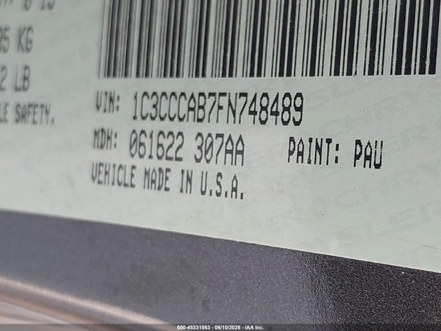 Aukcja sprzedaży 2015 Chrysler 200 Limited, vin: 1C3CCCAB7FN748489, numer aukcji: 45331563