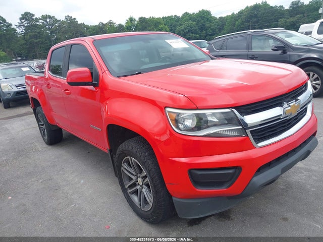 2019 Chevrolet Colorado Lt მანქანა იყიდება აუქციონზე, vin: 1GCGSCENXK1205000, აუქციონის ნომერი: 45331673
