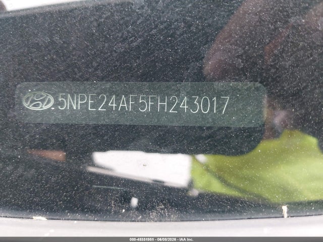 Продаж на аукціоні авто 2015 Hyundai Sonata Se, vin: 5NPE24AF5FH243017, номер лоту: 45331951