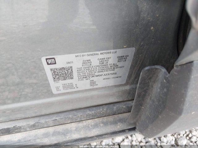 Продаж на аукціоні авто 2023 Chevrolet Traverse Awd Rs, vin: 1GNEVJKW0PJ237551, номер лоту: 45332169