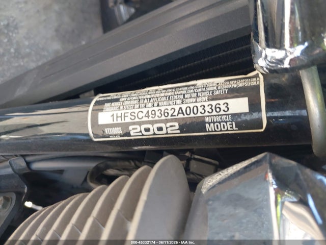Продажа на аукционе авто 2002 Honda Vtx1800 S, vin: 1HFSC49362A003363, номер лота: 45332174