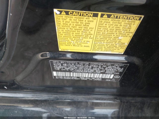 Продажа на аукционе авто 2007 Lexus Gs 350, vin: JTHCE96S870010795, номер лота: 45332223