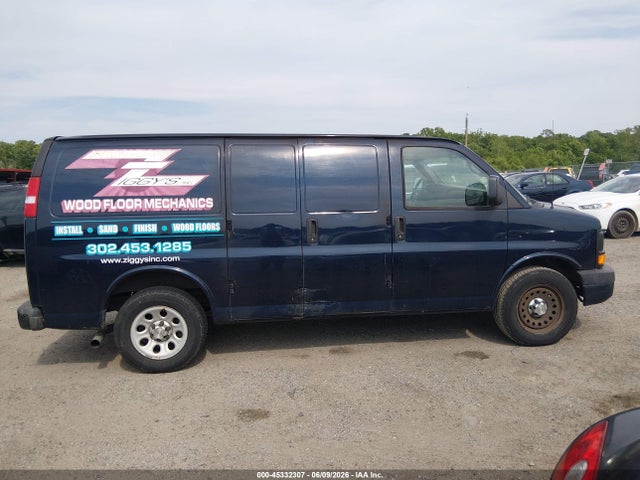 45332307 :رقم المزاد ، 1GCSGAFX6D1155876 vin ، 2013 Chevrolet Express 1500 Work Van مزاد بيع