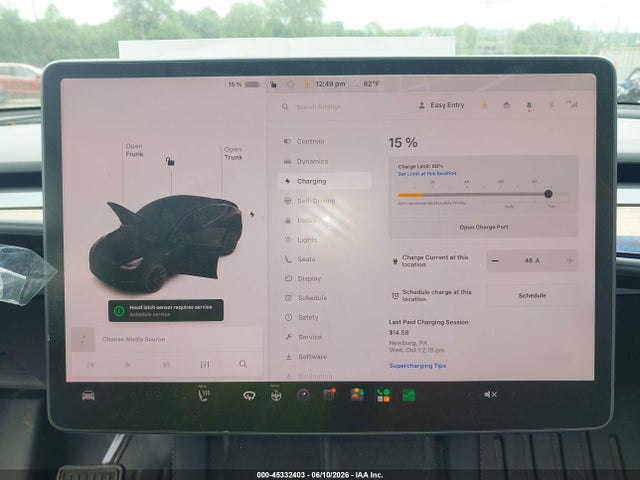 Aukcja sprzedaży 2022 Tesla Model Y Long Range Dual Motor All-wheel Drive, vin: 7SAYGAEE3NF314147, numer aukcji: 45332403