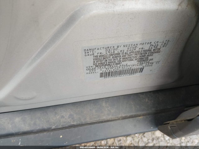 Продаж на аукціоні авто 2020 Nissan Kicks S Xtronic Cvt, vin: 3N1CP5BV6LL518557, номер лоту: 45332465