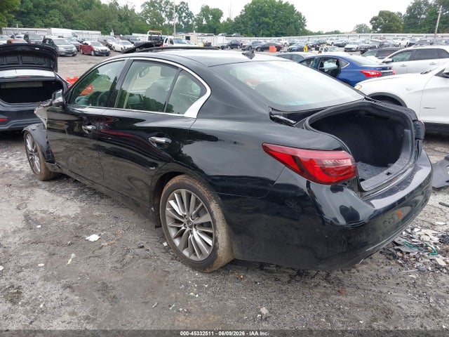 Продажа на аукционе авто 2018 Infiniti Q50 3.0t Luxe, vin: JN1EV7AP0JM591634, номер лота: 45332511