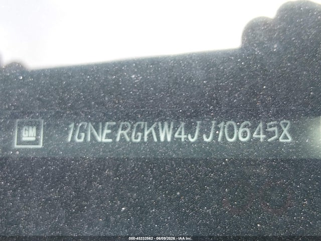 1GNERGKW4JJ106458 Chevrolet Traverse 1lt