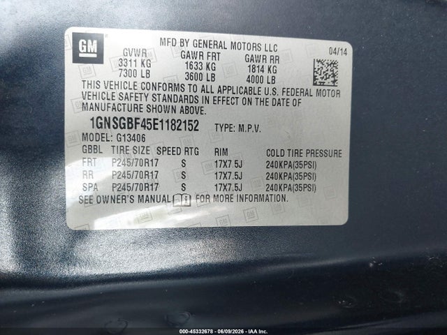 Chevrolet Express 1500 Ls 2014 1GNSGBF45E1182152 Image 9