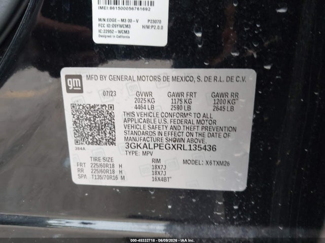 2024 Gmc Terrain Fwd Slt მანქანა იყიდება აუქციონზე, vin: 3GKALPEGXRL135436, აუქციონის ნომერი: 45332718