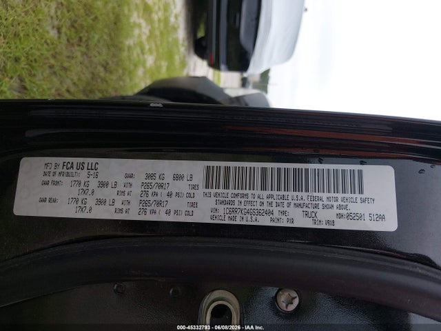 RAM 1500 Tradesman 2016 1C6RR7KG4GS362404 Image 9