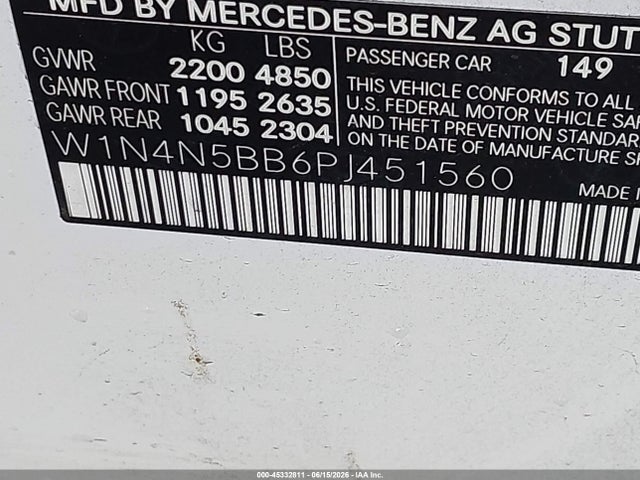 Aukcja sprzedaży 2023 Mercedes-benz Amg Gla 35 4matic, vin: W1N4N5BB6PJ451560, numer aukcji: 45332811