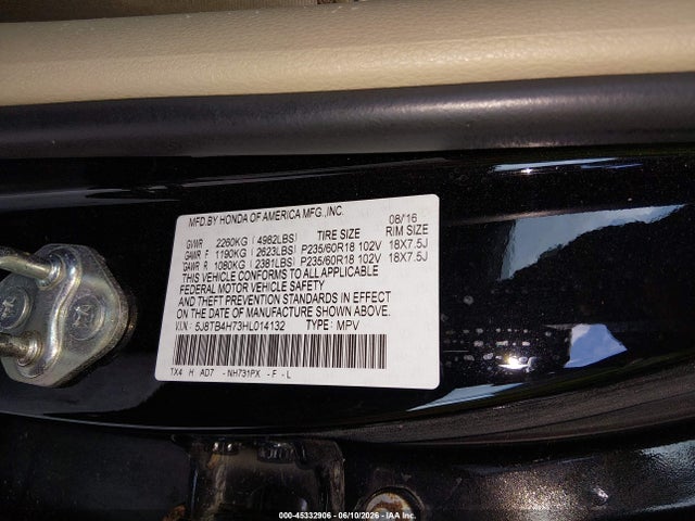 Продаж на аукціоні авто 2017 Acura Rdx Advance Package, vin: 5J8TB4H73HL014132, номер лоту: 45332906