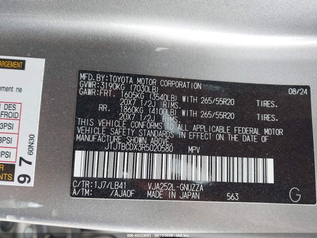 Lexus Gx 550 Premium+ 2024 JTJTBCDX3R5020580 Image 9