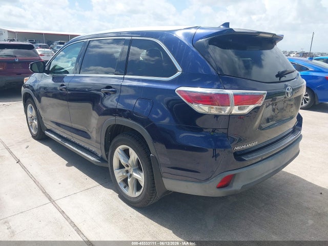 Toyota Highlander Limited V6 2015 5TDYKRFHXFS096546 Image 3