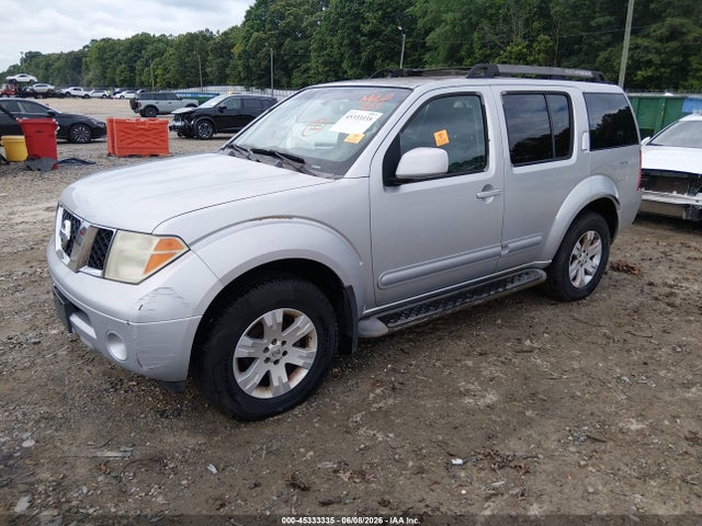 2005 Nissan Pathfinder Le მანქანა იყიდება აუქციონზე, vin: 5N1AR18W95C726448, აუქციონის ნომერი: 45333335