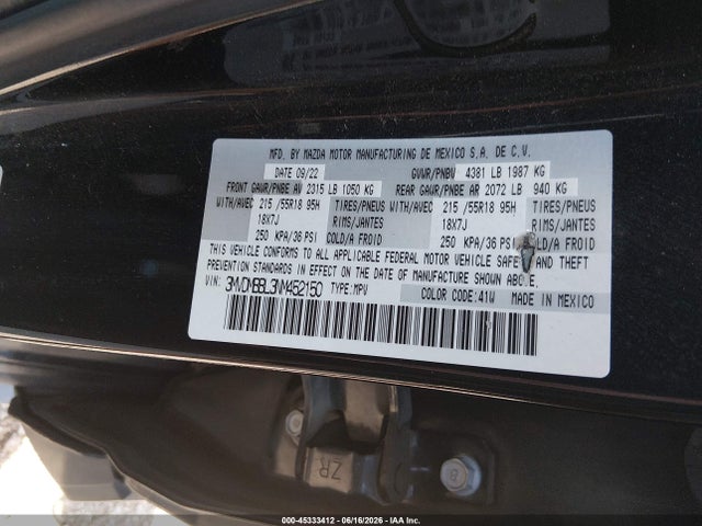 Aukcja sprzedaży 2022 Mazda Cx-30 Select, vin: 3MVDMBBL3NM452150, numer aukcji: 45333412