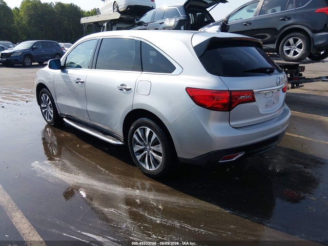 45333756 :رقم المزاد ، 5FRYD4H64FB017321 vin ، 2015 Acura Mdx Technology Pkg W/entertainment Pkg مزاد بيع