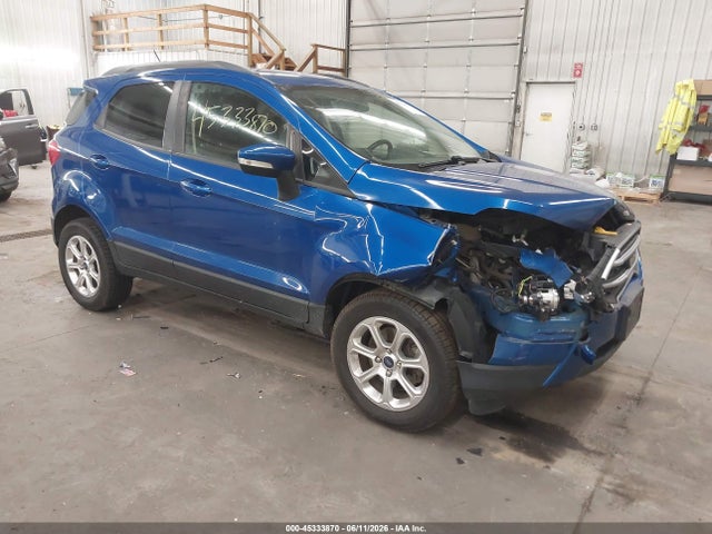 Продажа на аукционе авто 2019 Ford Ecosport Se, vin: MAJ6S3GLXKC304059, номер лота: 45333870