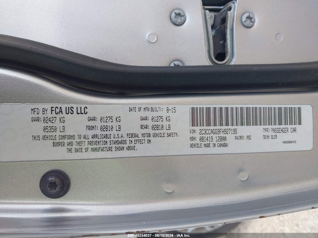 Продаж на аукціоні авто 2015 Chrysler 300 300s, vin: 2C3CCAGG9FH927195, номер лоту: 45334037