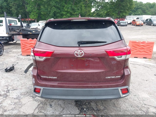 2019 Toyota Highlander Limited მანქანა იყიდება აუქციონზე, vin: 5TDDZRFHXKS931274, აუქციონის ნომერი: 45334333