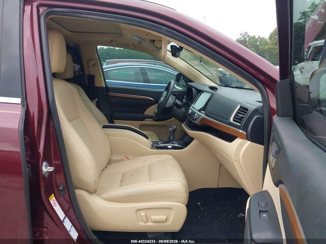 2019 Toyota Highlander Limited მანქანა იყიდება აუქციონზე, vin: 5TDDZRFHXKS931274, აუქციონის ნომერი: 45334333