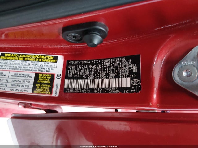 Aukcja sprzedaży 2016 Toyota Corolla Le, vin: 2T1BURHE7GC631961, numer aukcji: 45334657