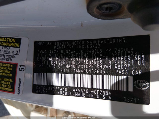 Toyota CAMRY LE 2023 4T1C11AK4PU163605 Image 9