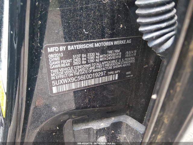 2014 Bmw X3 Xdrive28i მანქანა იყიდება აუქციონზე, vin: 5UXWX9C56E0D19297, აუქციონის ნომერი: 45334776