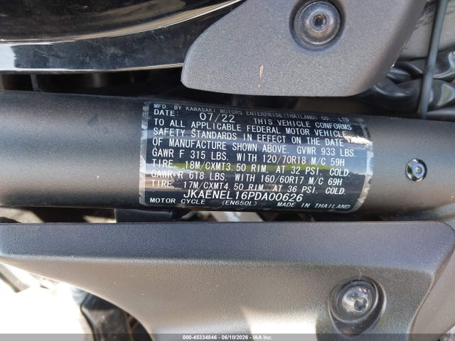 Kawasaki En650 L 2023 JKAENEL16PDA00626 Image 10