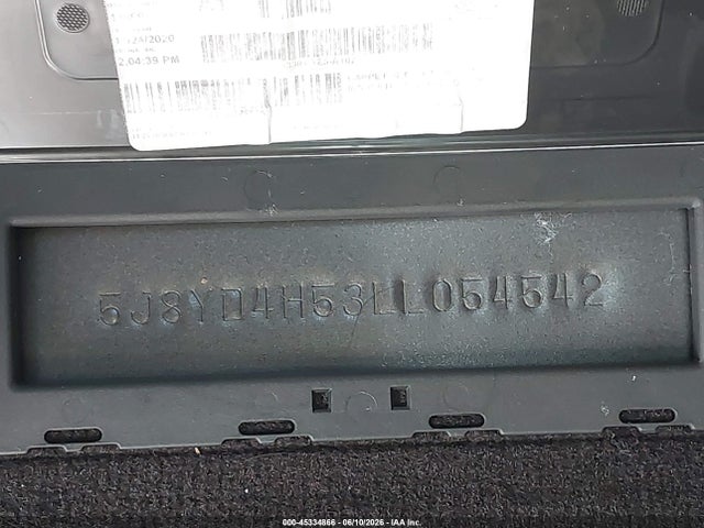 45334866 :رقم المزاد ، 5J8YD4H53LL054542 vin ، 2020 Acura Mdx Technology Package مزاد بيع