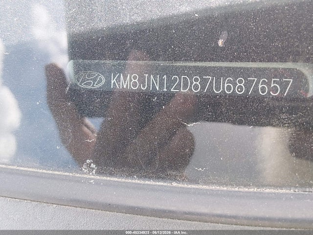 Продаж на аукціоні авто 2007 Hyundai Tucson Limited/se, vin: KM8JN12D87U687657, номер лоту: 45334923