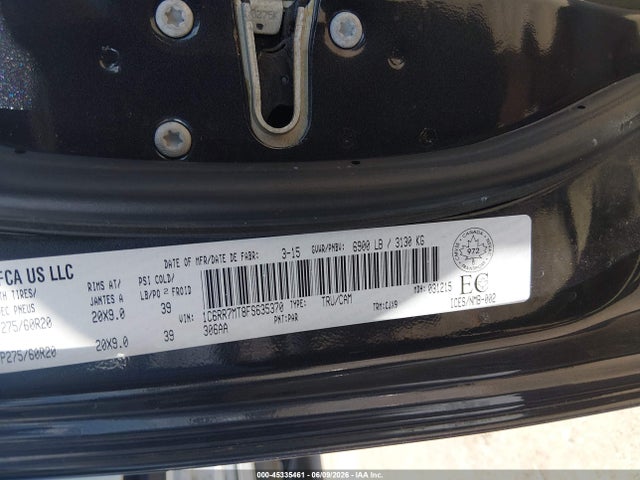 45335461 :رقم المزاد ، 1C6RR7MT8FS635370 vin ، 2015 Ram 1500 Sport مزاد بيع