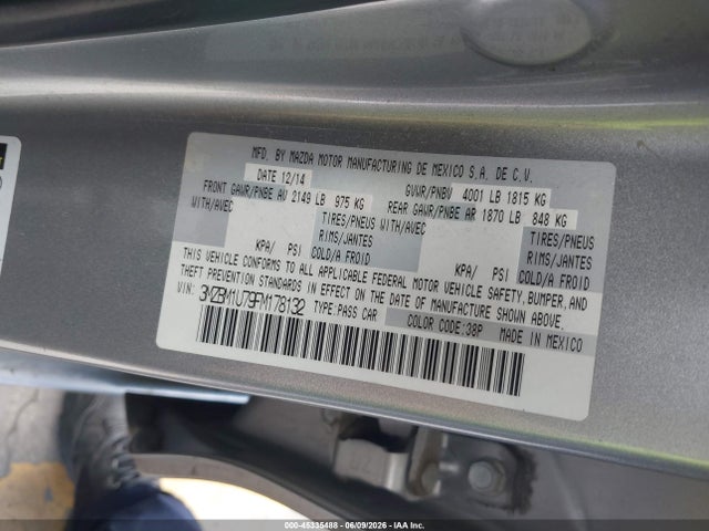 Продаж на аукціоні авто 2015 Mazda Mazda3 I Sport, vin: 3MZBM1U79FM178132, номер лоту: 45335488