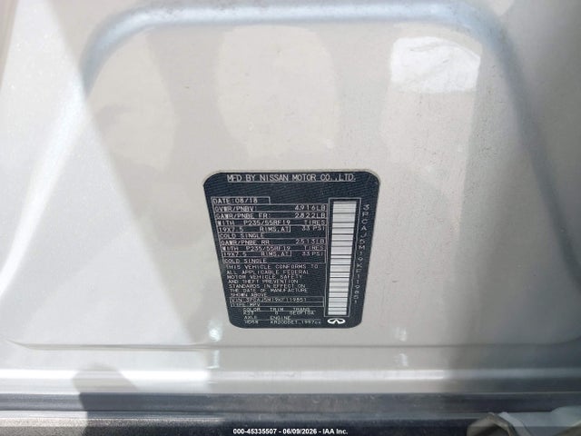 Продаж на аукціоні авто 2019 Infiniti Qx50 Essential, vin: 3PCAJ5M19KF119851, номер лоту: 45335507