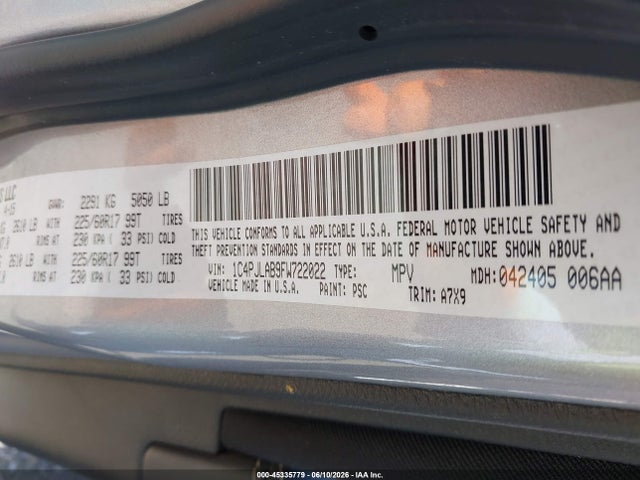 Jeep Cherokee Sport 2015 1C4PJLAB9FW722022 Image 9