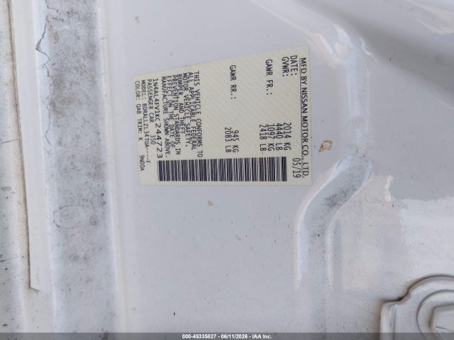 Aukcja sprzedaży 2019 Nissan Altima 2.0 Platinum, vin: 1N4AL4FV1KC244723, numer aukcji: 45335827