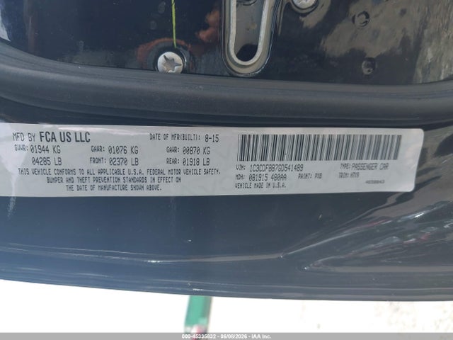 45335832 :رقم المزاد ، 1C3CDFBB7GD541489 vin ، 2016 Dodge Dart Sxt مزاد بيع