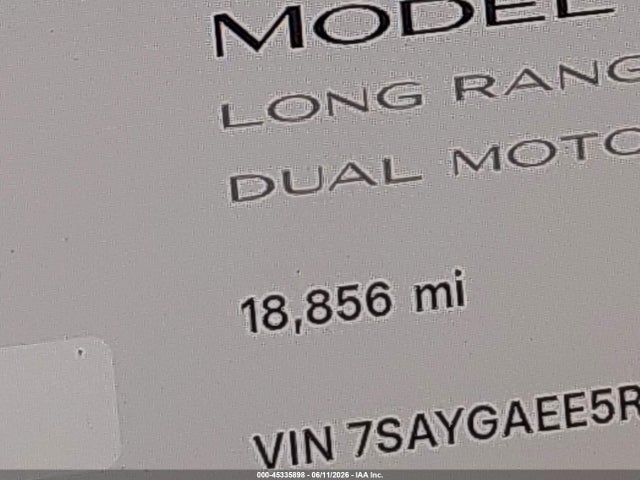 Продаж на аукціоні авто 2024 Tesla Model Y Long Range Dual Motor All-wheel Drive, vin: 7SAYGAEE5RF004782, номер лоту: 45335898