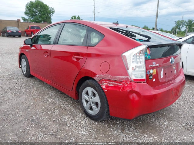 2011 Toyota Prius Three მანქანა იყიდება აუქციონზე, vin: JTDKN3DU4B5367594, აუქციონის ნომერი: 45336100