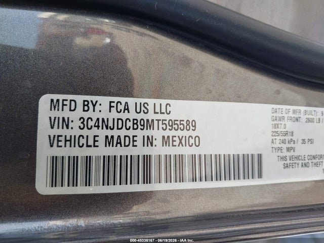 Jeep Compass Limited 4x4 2021 3C4NJDCB9MT595589 Image 9