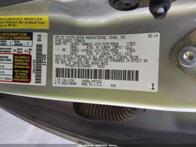 5TFAW5F13EX366985 Toyota Tundra Platinum 5.7l V8