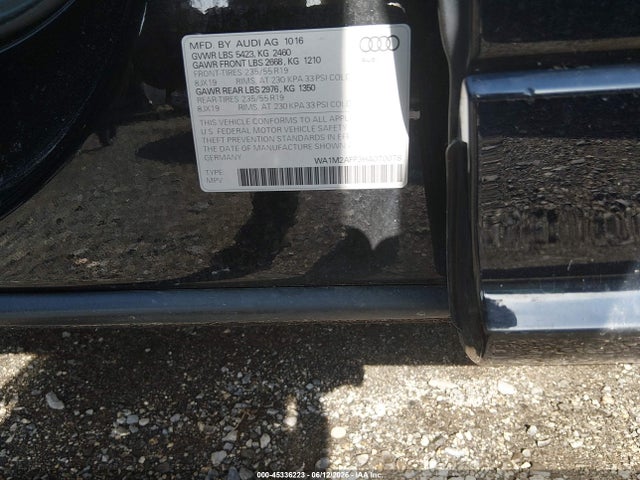 Продаж на аукціоні авто 2017 Audi Q5 2.0t Premium, vin: WA1M2AFP3HA070078, номер лоту: 45336223