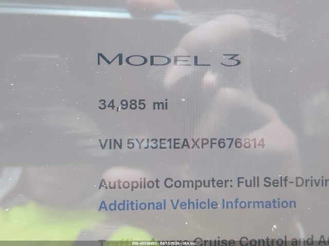 Tesla Model 3 Rear-wheel Drive 2023 5YJ3E1EAXPF676814 Image 7