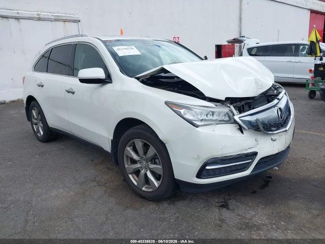 Продажа на аукционе авто 2016 Acura Mdx Advance   Entertainment Packages/advance Package, vin: 5FRYD4H97GB029099, номер лота: 45336528