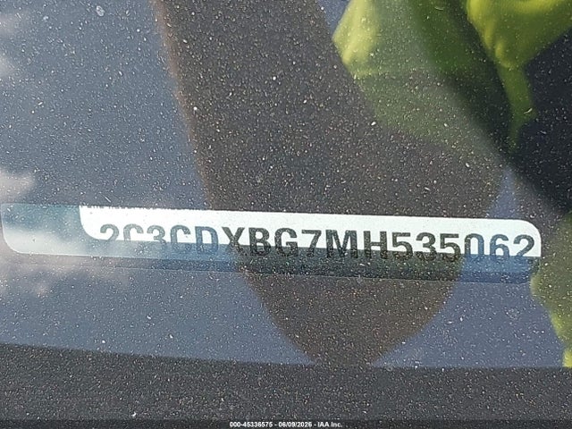 45336575 :رقم المزاد ، 2C3CDXBG7MH535062 vin ، 2021 Dodge Charger Sxt Rwd مزاد بيع