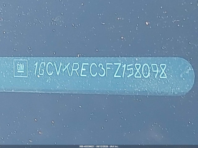 1GCVKREC3FZ158098 Chevrolet Silverado 1500 2lt