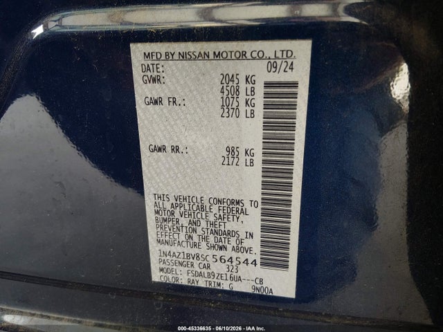Nissan LEAF S 2025 1N4AZ1BV8SC564544 Image 9