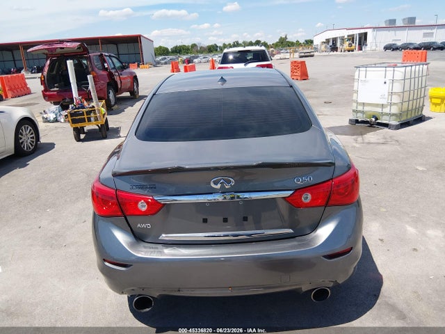 2017 Infiniti Q50 3.0t Sport მანქანა იყიდება აუქციონზე, vin: JN1EV7AR7HM830673, აუქციონის ნომერი: 45336820