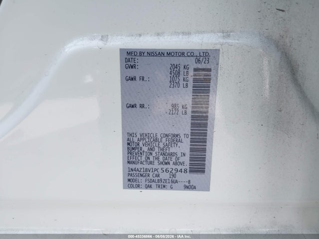 Nissan Leaf S 40 Kwh 2023 1N4AZ1BV1PC562948 Image 9