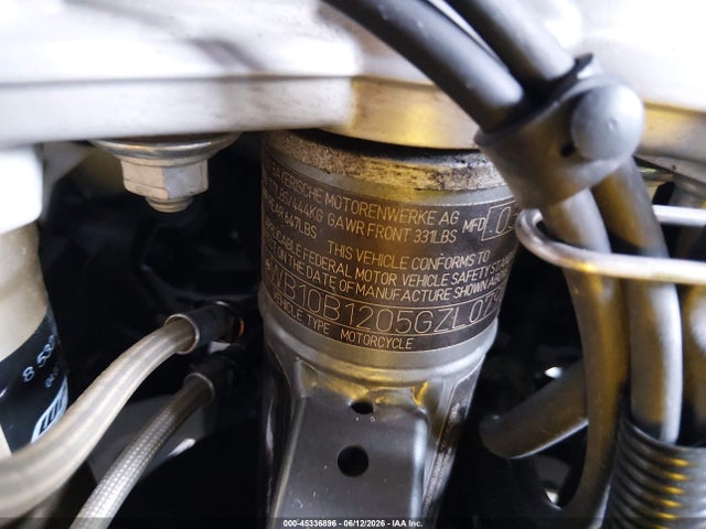 2016 Bmw F800 Gs მანქანა იყიდება აუქციონზე, vin: WB10B1205GZL07907, აუქციონის ნომერი: 45336896
